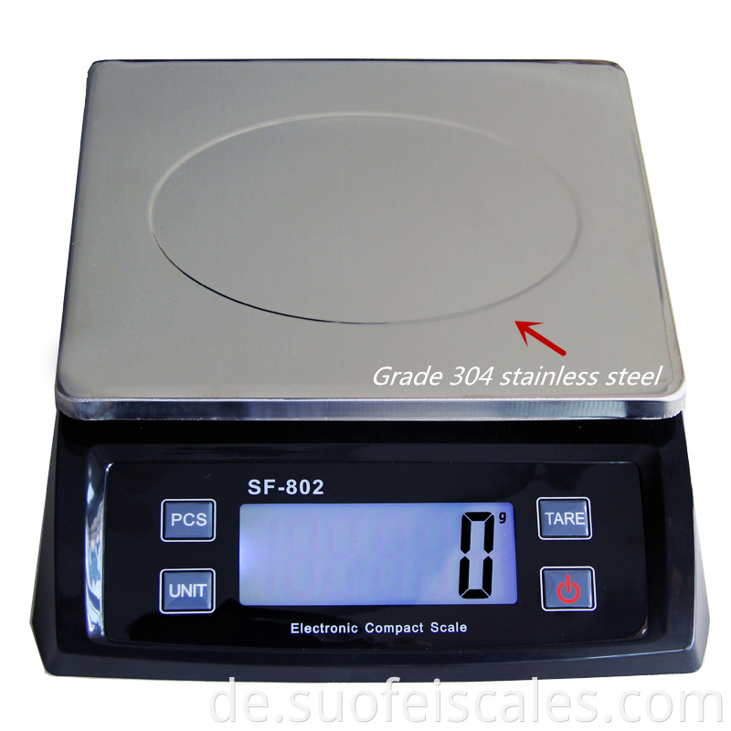 SF802 30 kg Küche Digitale Postwaage -Mail -Skala